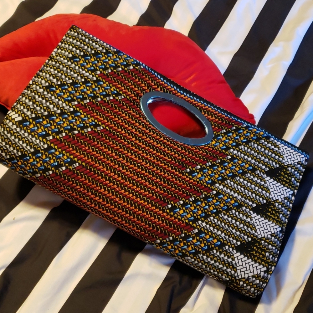 Large Ghanaian Handmade West African Clutch